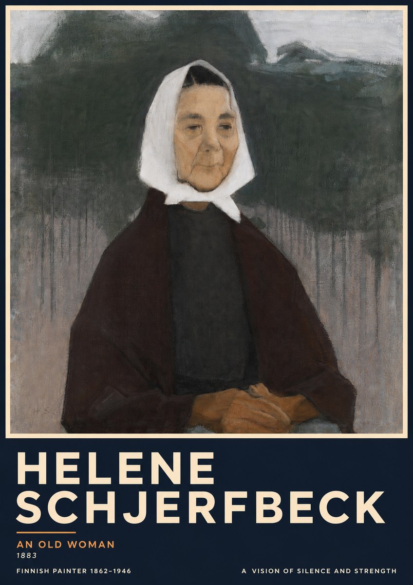 Helene Schjerfbeck An Old Woman No5 - Poster