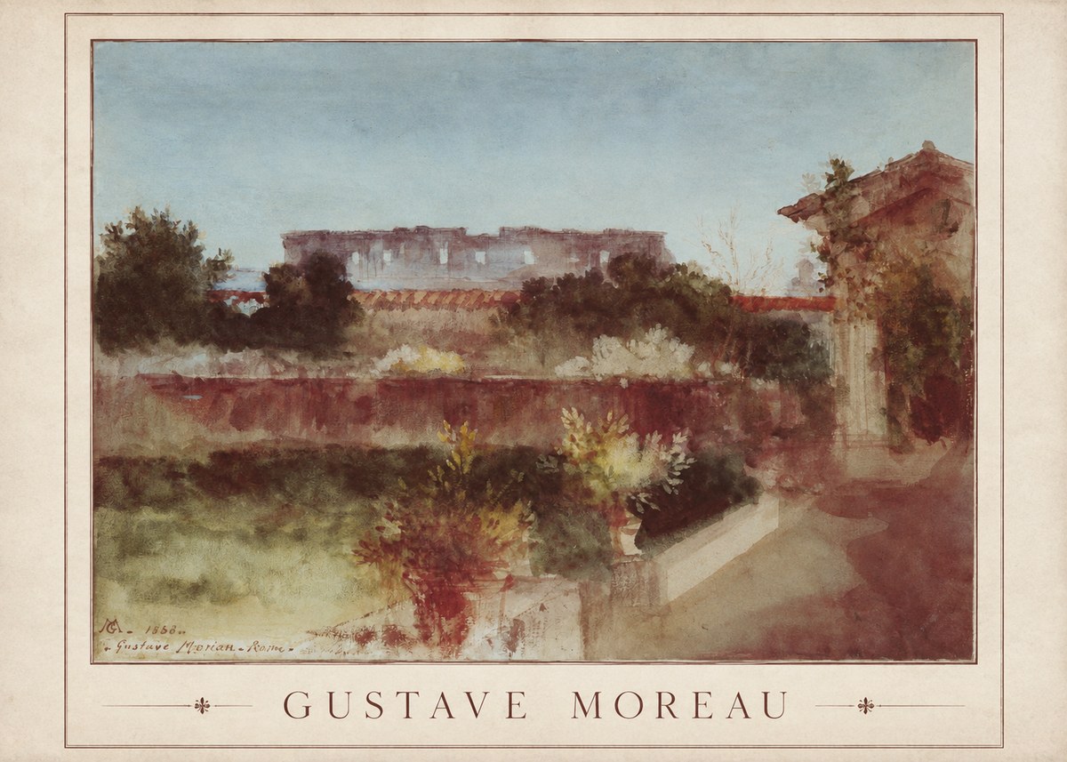 Gustave Moreau Rome No1 - Poster