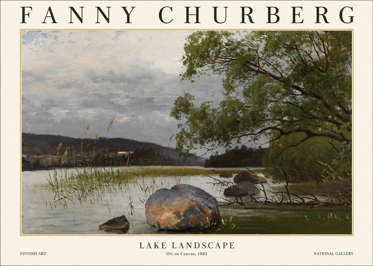 Fanny Churberg Lake Landscape No1 - Poster