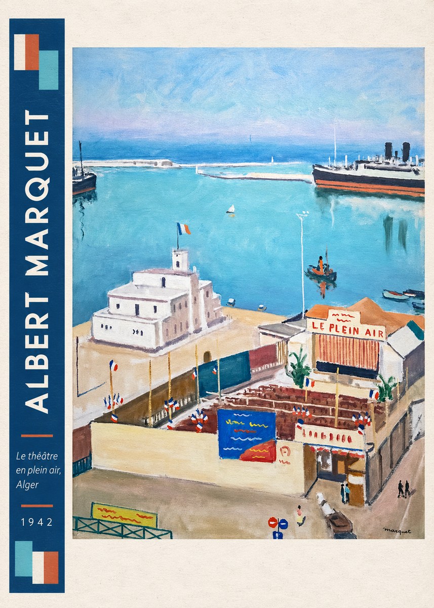 Albert Marquet Le Théâtre En Plein Air, Alger No3 - Poster