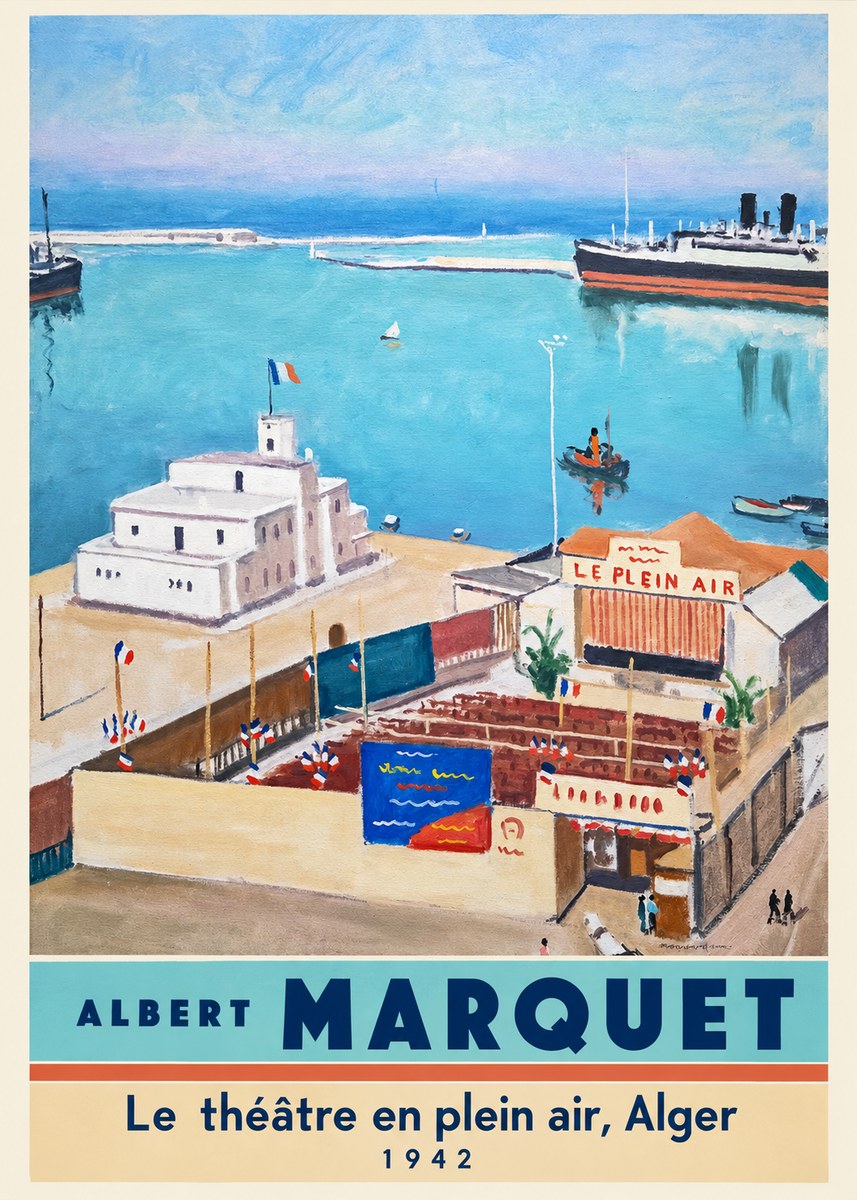 Albert Marquet Le Théâtre En Plein Air, Alger No4 - Poster
