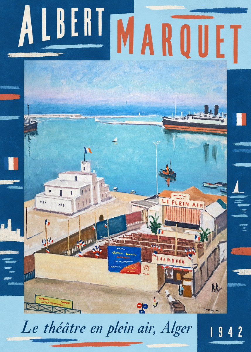 Albert Marquet Le Théâtre En Plein Air, Alger No6 - Poster