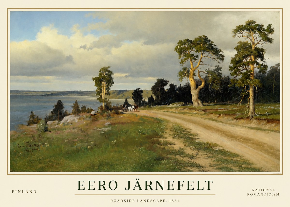 Eero Järnefelt Roadside Landscape, 1884 No1 - Poster