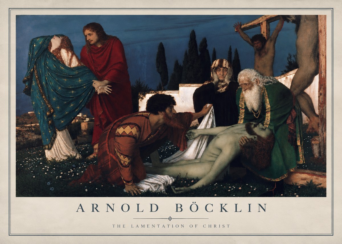 Arnold Böcklin The Lamentation of Christ No4 - Poster
