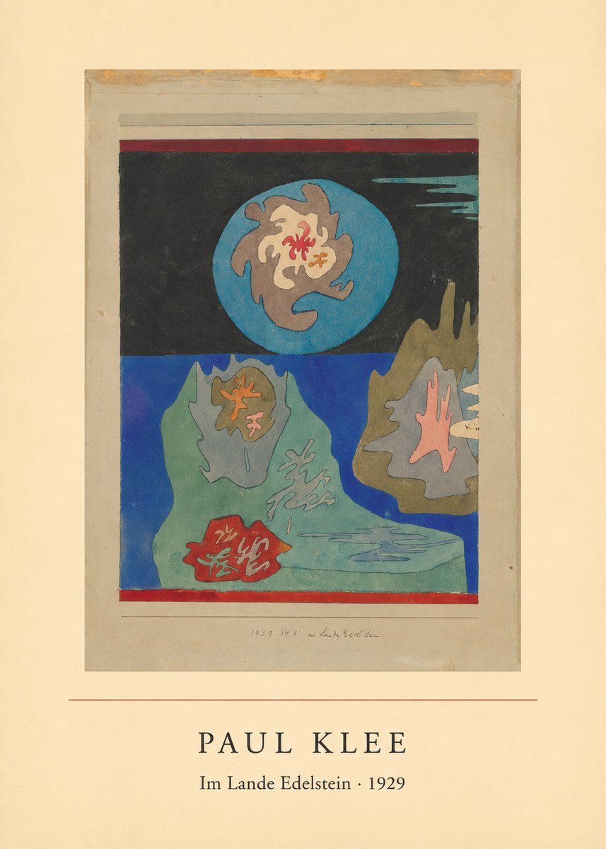 Paul Klee Im Lande Edelstein No3 - Poster