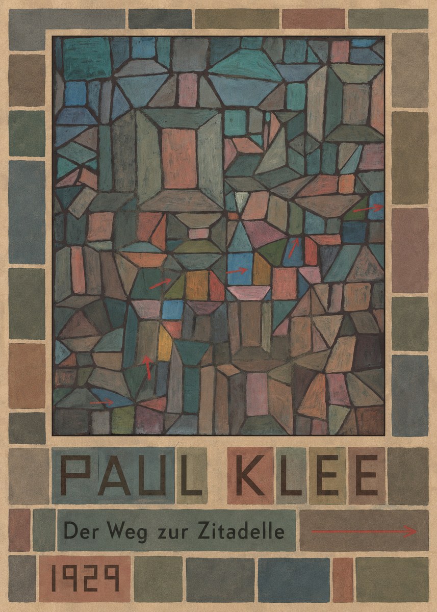 Paul Klee Der Weg Zur Zitadelle No5 - Poster