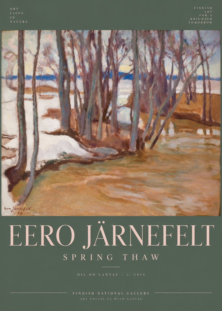 Eero Järnefelt Spring Thaw No6 - Poster