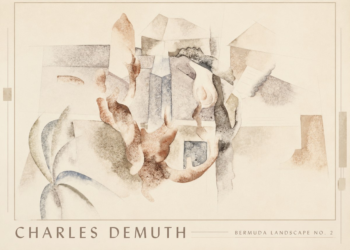 Charles Demuth Bermuda Landscape No. 2 No1 - Poster