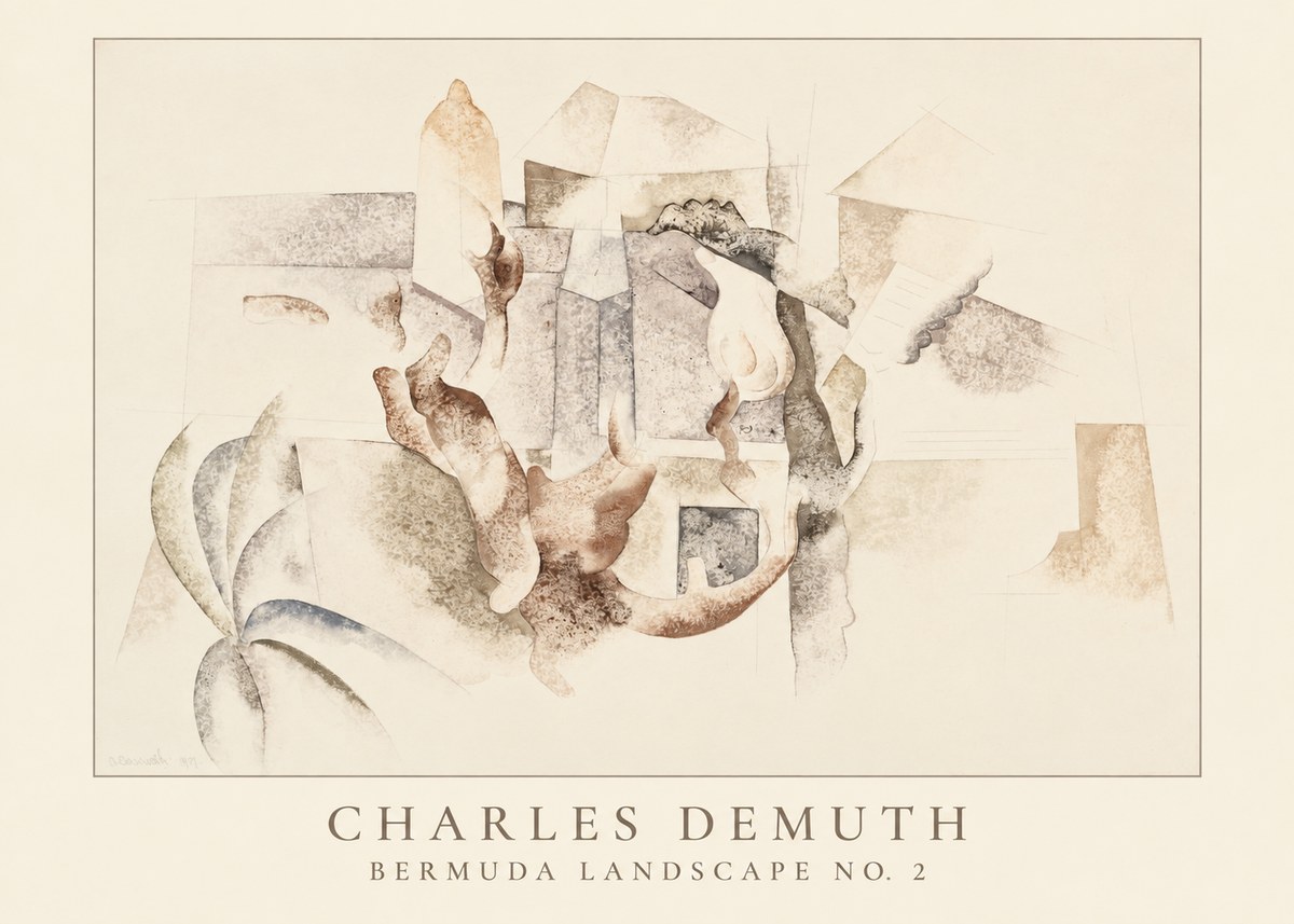 Charles Demuth Bermuda Landscape No. 2 No4 - Poster