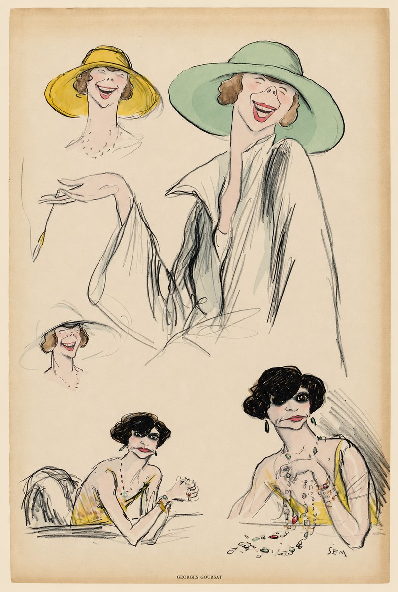 Georges Goursat Elegant Parisian Caricatures No5 - Poster