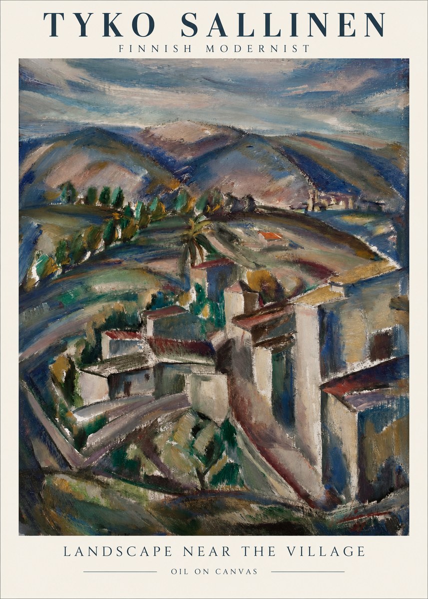 Tyko Sallinen Landscape Near the Village No1 - Poster