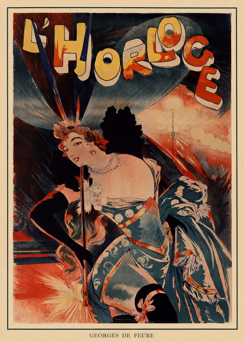 Georges de Feure L'horloge III No4 - Poster