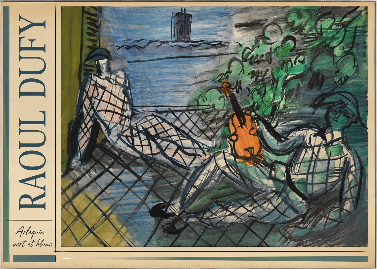 Raoul Dufy Arlequin Vert Et Blanc No2 - Poster