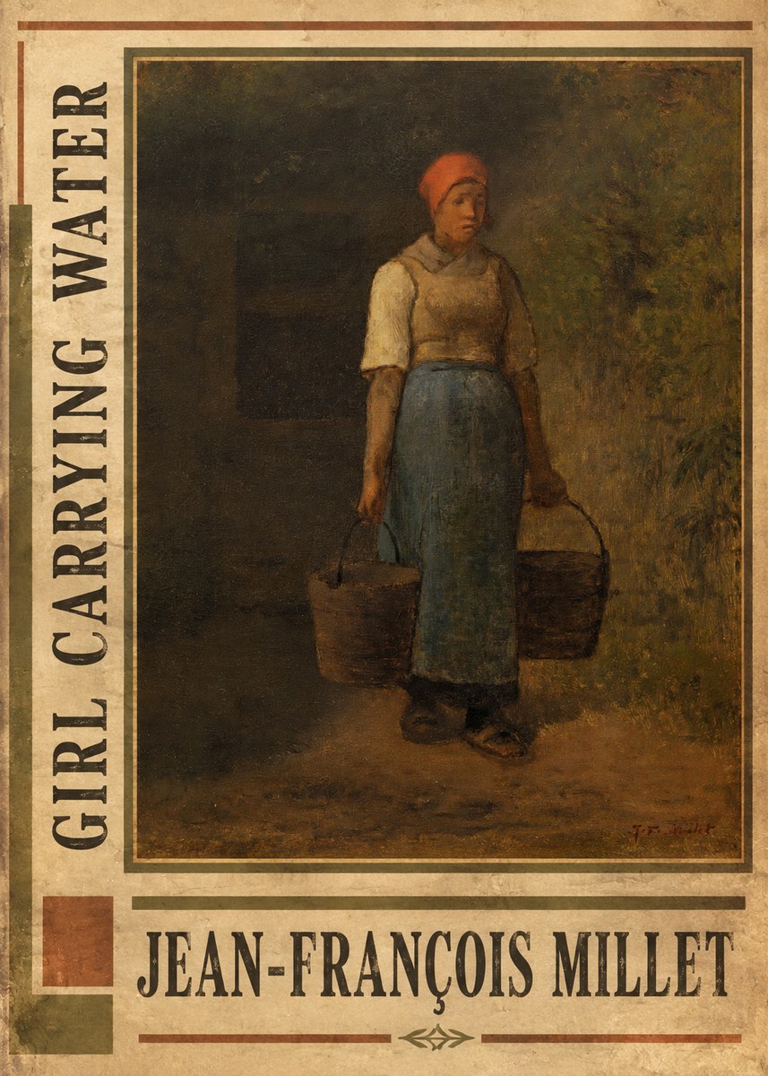 Jean-François Millet Girl Carrying Water No2 - Poster