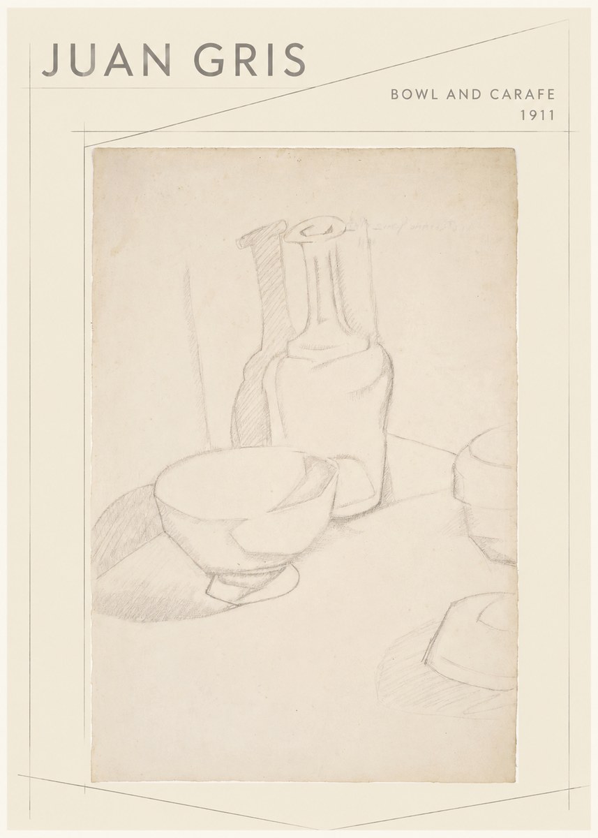 Juan Gris Bowl and Carafe No1 - Poster