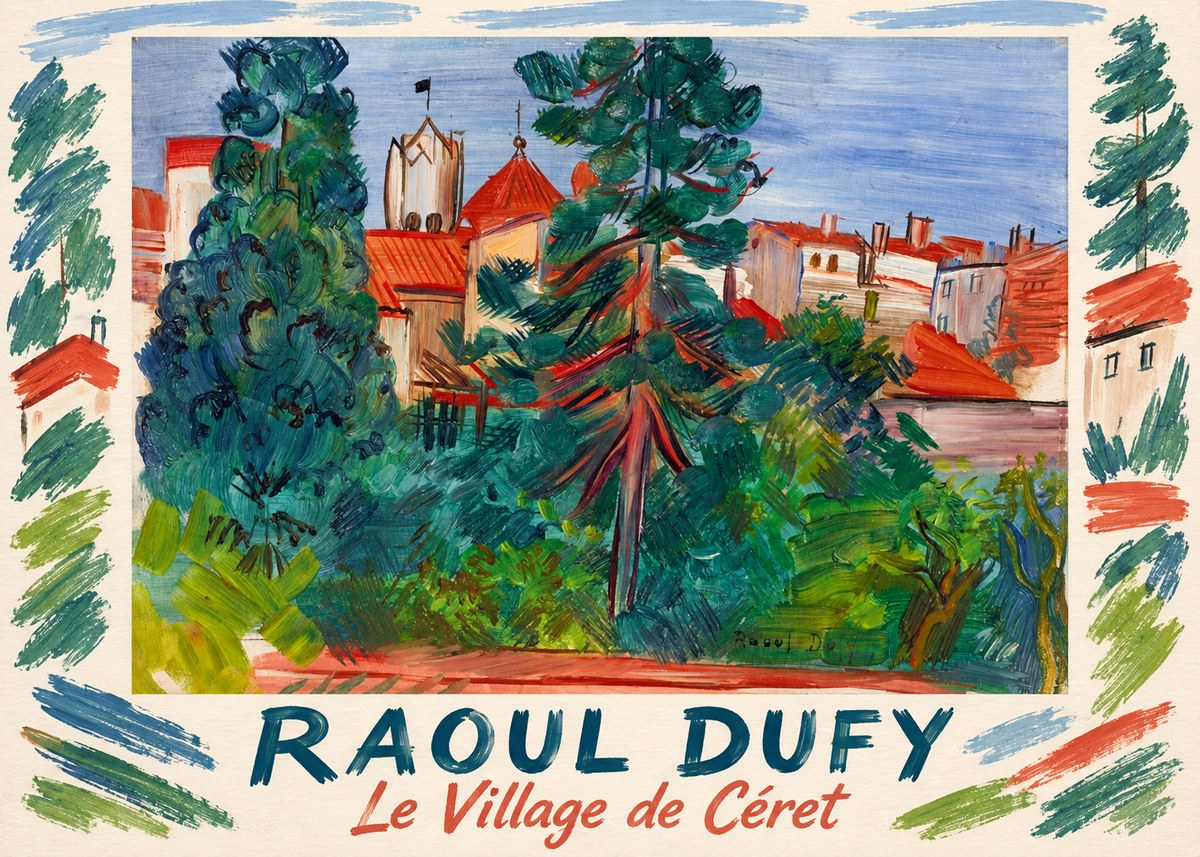 Raoul Dufy Le Village De Céret No1 - Poster